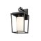 Z-Lite Sheridan 1 Light Outdoor Wall Sconce, Black & White Opal 595S-BK - alternate 4